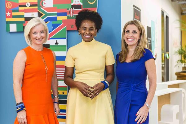 Carolyn Everson, VP global marketing solutions (left) says Facebook wants to help SMBs grow locally and regionally across the continent. Also pictured is the company’s regional director for Africa, Nunu Ntshingila (middle) and Nicola Mendelsohn, VP EMEA.